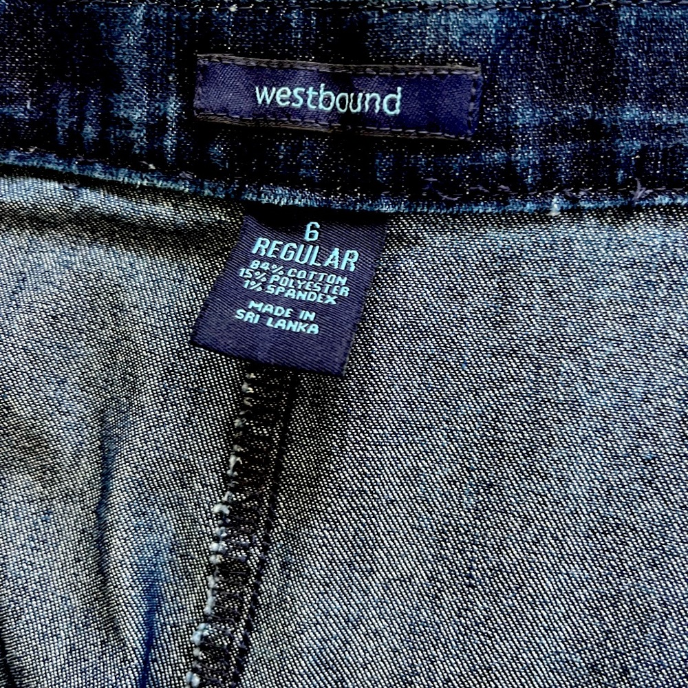 Westbound Size 6 dark blue jeans. Perfect condition